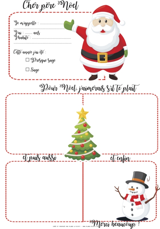 Etiquettes cadeaux - Modèle n°1 - La Maison du Père Noël