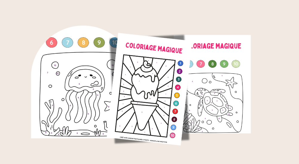 11 coloriages magiques à imprimer