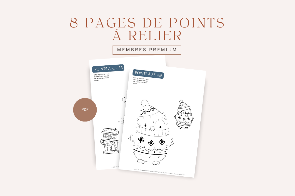 8 Points à relier à imprimer